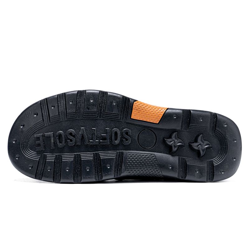 Herr Retro Mjuksula Halkfria Utomhusskor Stängda Tår Handgjorda Sandaler