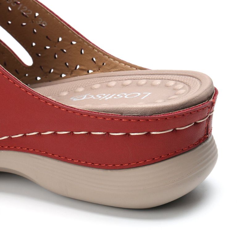 Kvinnor Öppnat Tåspänne Beach Wedges Casual Slide Sandaler