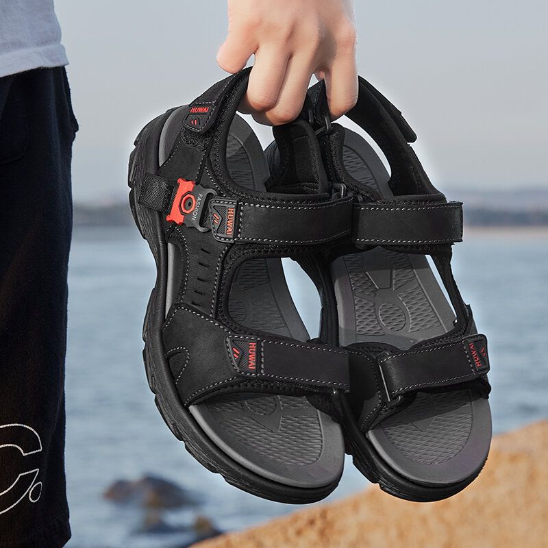 Män Kohud Andas Halkskyddad Strand Casual Outdoor Sandaler