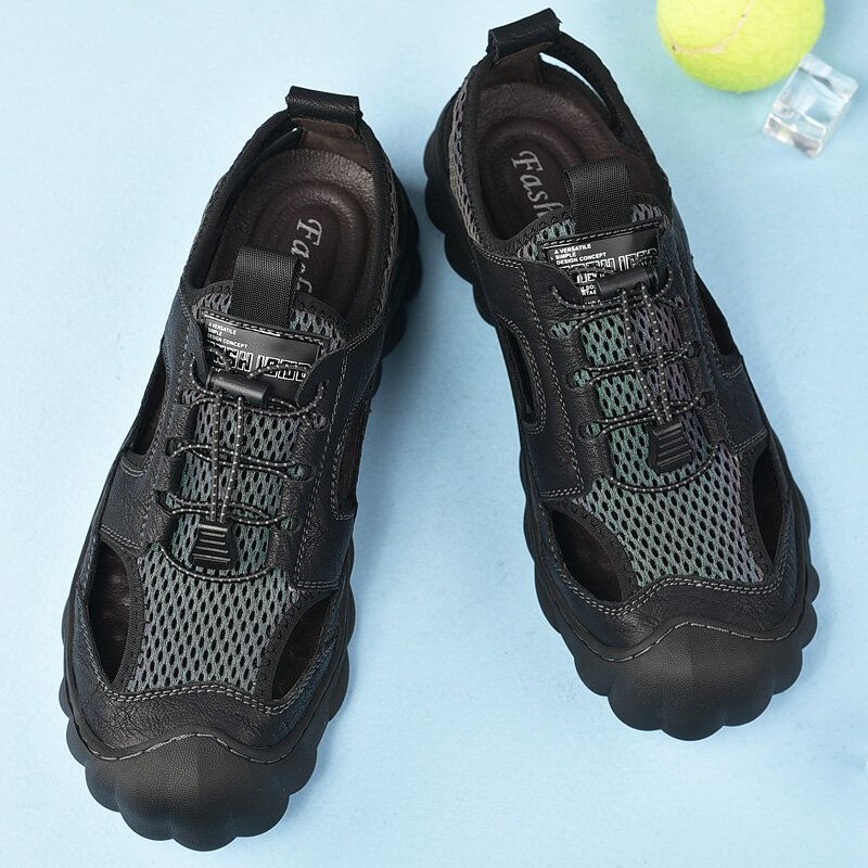 Män Kohud Andas Mesh Mjuk Casual Outdoor Sandaler