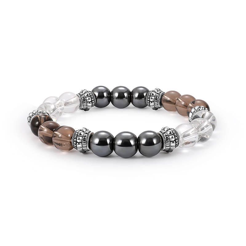 Trendigt 8mm Buddha Beads Armband Natursten Casual Gradient Beaded Armband For Herr Present