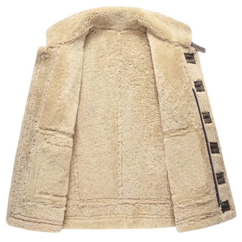 Charmkpr Herr Biker Jacka Big Pocket Shearling Konstläder