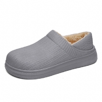 Män Comfy Wide Fit Rund Toe Varma Lätt Slip-on Home Tofflor