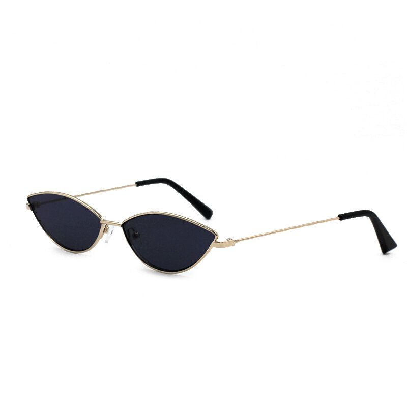 Kvinnor Cat Eye Form Ramlös Liten Lins Vintage Personlighet Casual Outdoor Uv-skydd Solglasögon