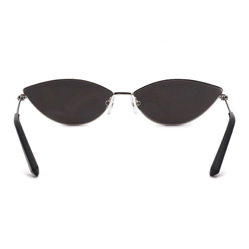 Kvinnor Cat Eye Form Ramlös Liten Lins Vintage Personlighet Casual Outdoor Uv-skydd Solglasögon