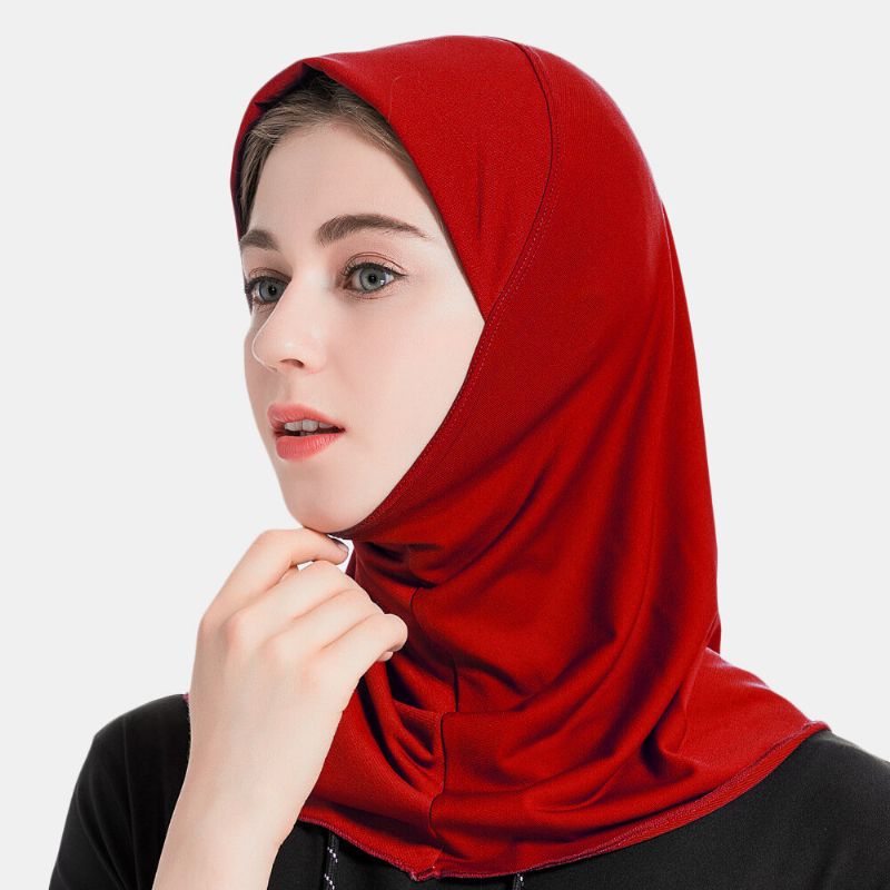 Hijab Scarf Dam Solid Crystal Hampa