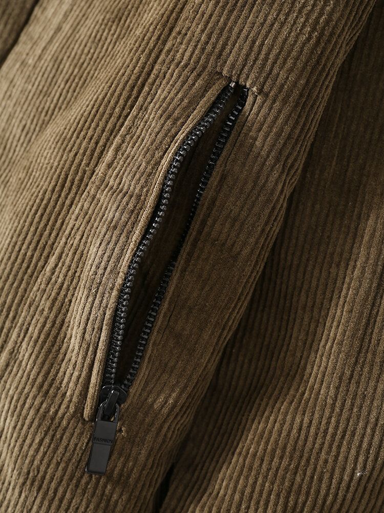 Herr Manchester Lammull Multifickor Tjocka Varma Casual Jackor