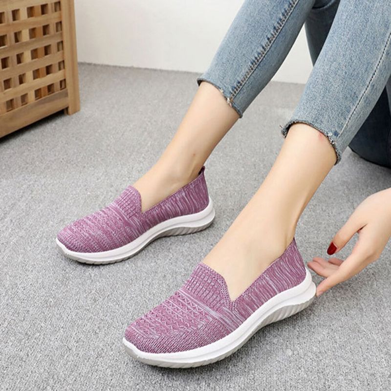 Dam Mesh Slip On Sport Mjuk Sula Casual Flat Shoes