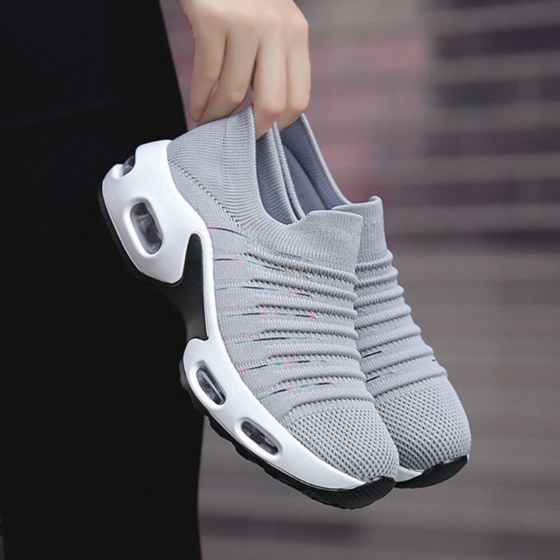Damtröja Massivt Tyg Andas Mjuk Sula Dämpad Slip On Casual Sportskor