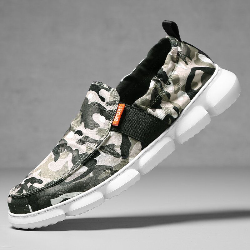 Män Andas Slip On Lätta Gamla Peking Casual Skor