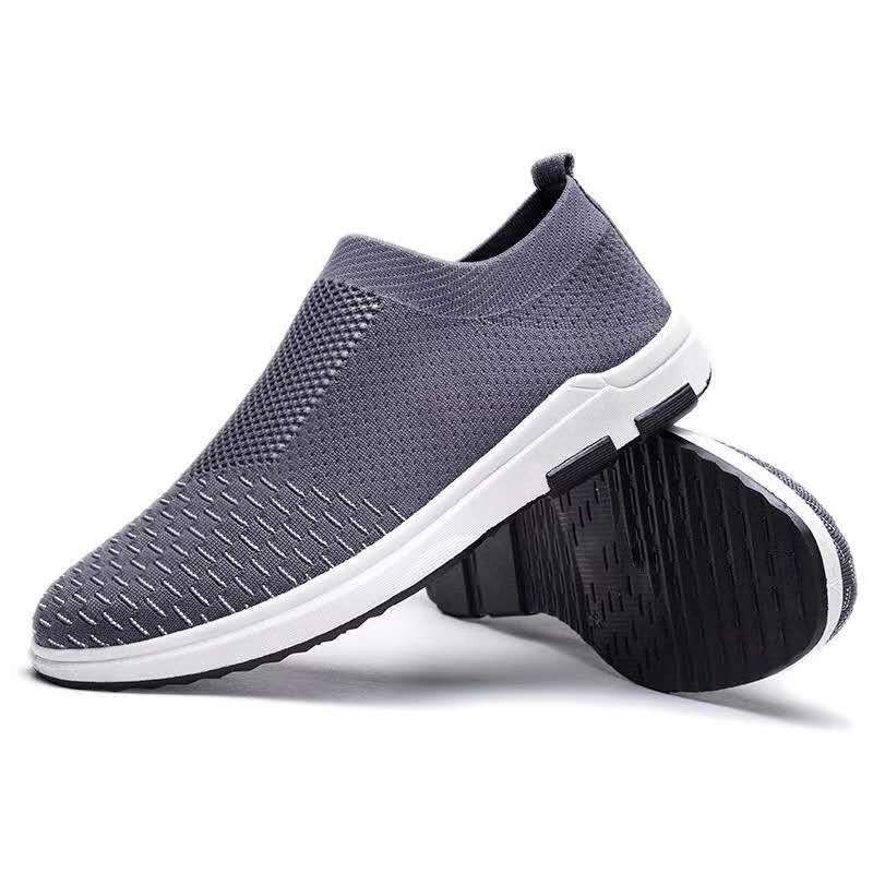 Män Andas Tyg Mjuk Sula Bekväm Lättvikts Sport Casual Gamla Peking-skor