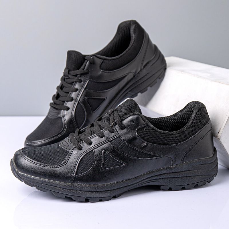 Män Utomhus Halkbeständigt Andas Mesh Snörning Sport Casual Sneakers