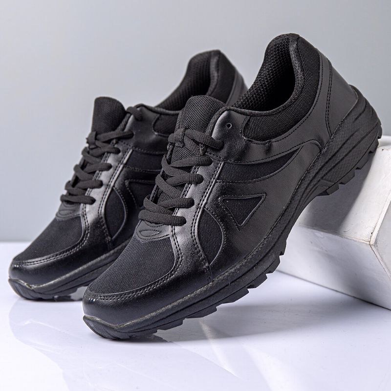 Män Utomhus Halkbeständigt Andas Mesh Snörning Sport Casual Sneakers