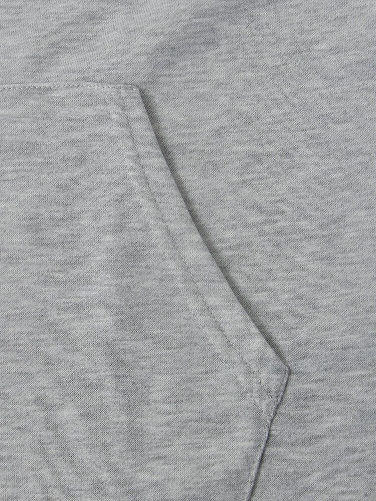 Rutigt Patchwork För Män Faux Twinset Drop Shoulder Huvtröjor Med Ficka