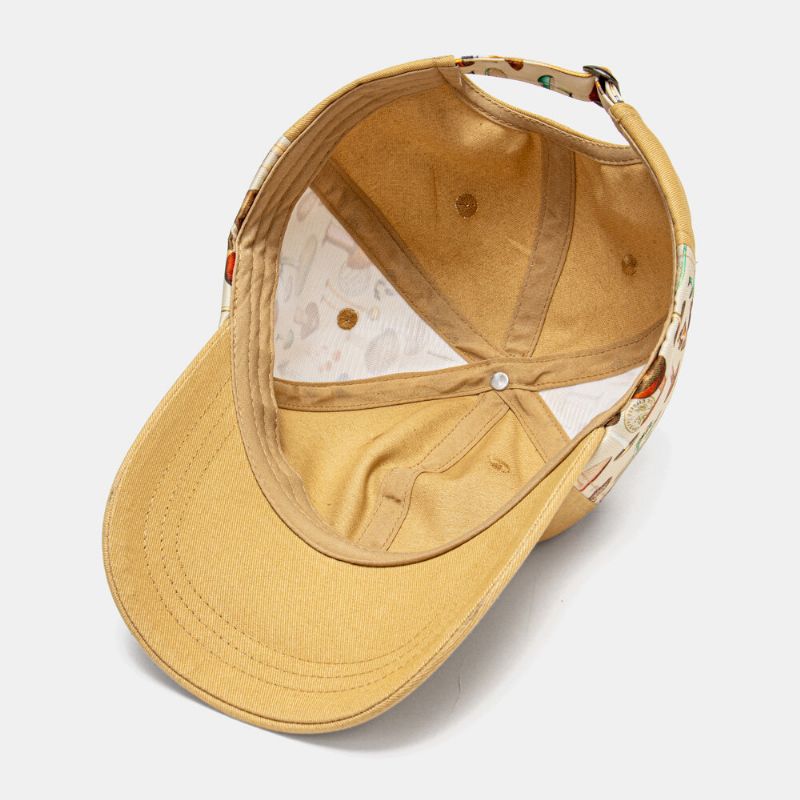 Collrown Unisex Mushroom Patch Patch Patchwork Mode Personlighet Solskydd Baseballhatt