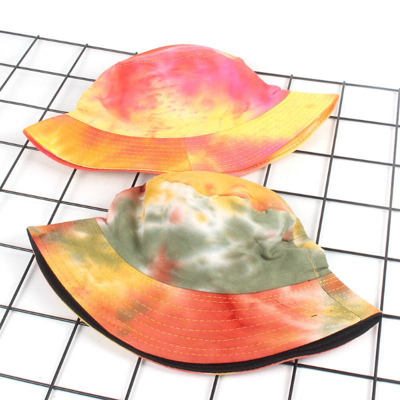 Färgglad Graffiti Fisherman Hat Solskyddsmedel Basin Hat Bucket Hat