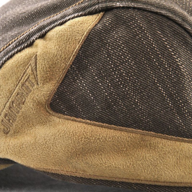 Herr Kontrastfärg Baskerkeps Retro Casual Justerbara Flat Caps Murgrönakeps Framåt