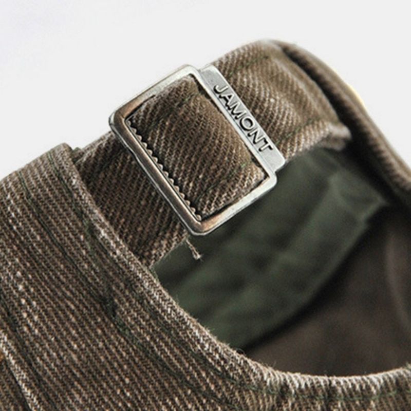 Herr Kontrastfärg Baskerkeps Retro Casual Justerbara Flat Caps Murgrönakeps Framåt