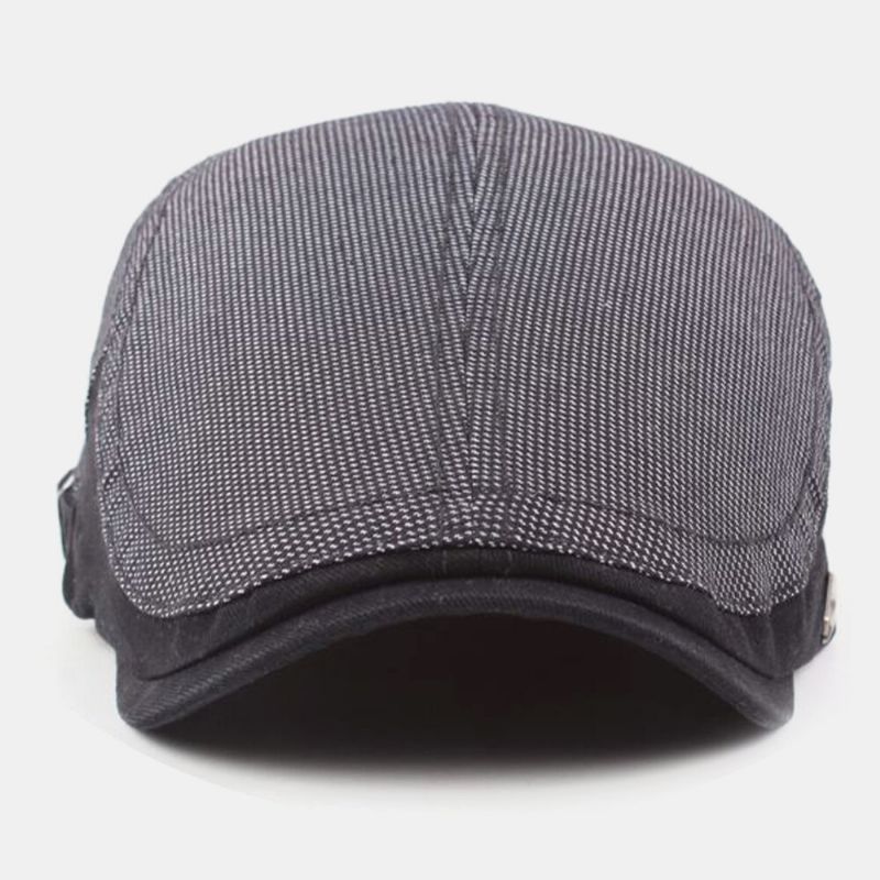 Kvinnor Män Bomull Gjord Gammalt Spetsmönster Justerbar Retro Casual Flat Hat Basker Hat Framåt Hatt