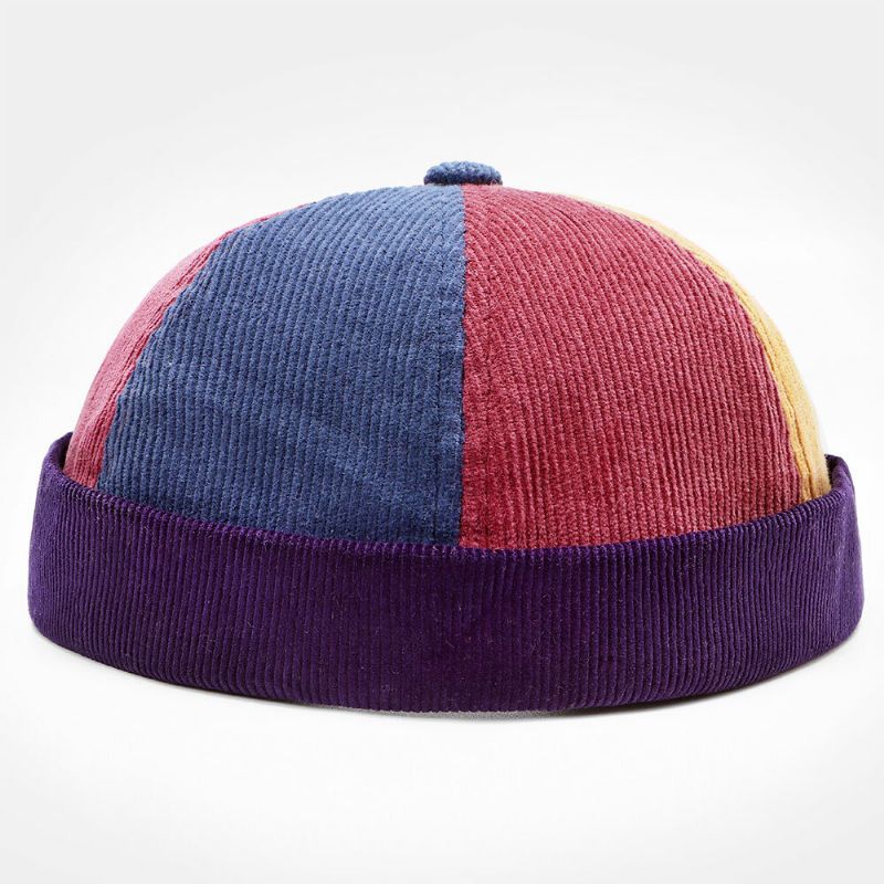 Kvinnor Manchester Lettern Brodery Bucket Hat Färgmatchande Varmt Solskydd Brädlöst Mössa Hyresvärd Keps Skalkeps