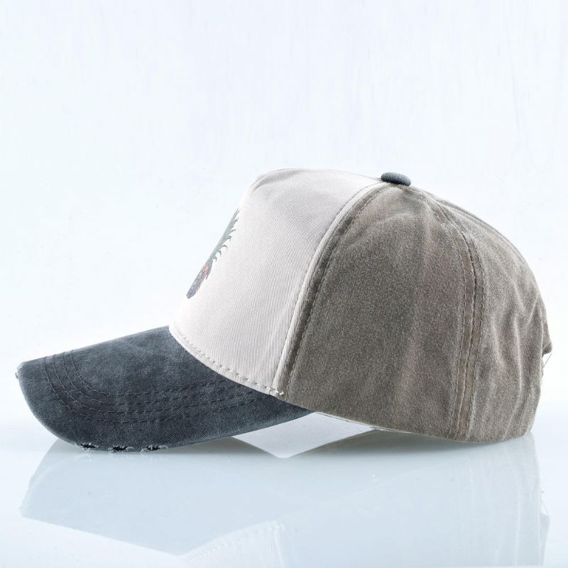 Unisex Ananas Baseball Keps Tvättad Keps Dubbad Hip Hop Keps