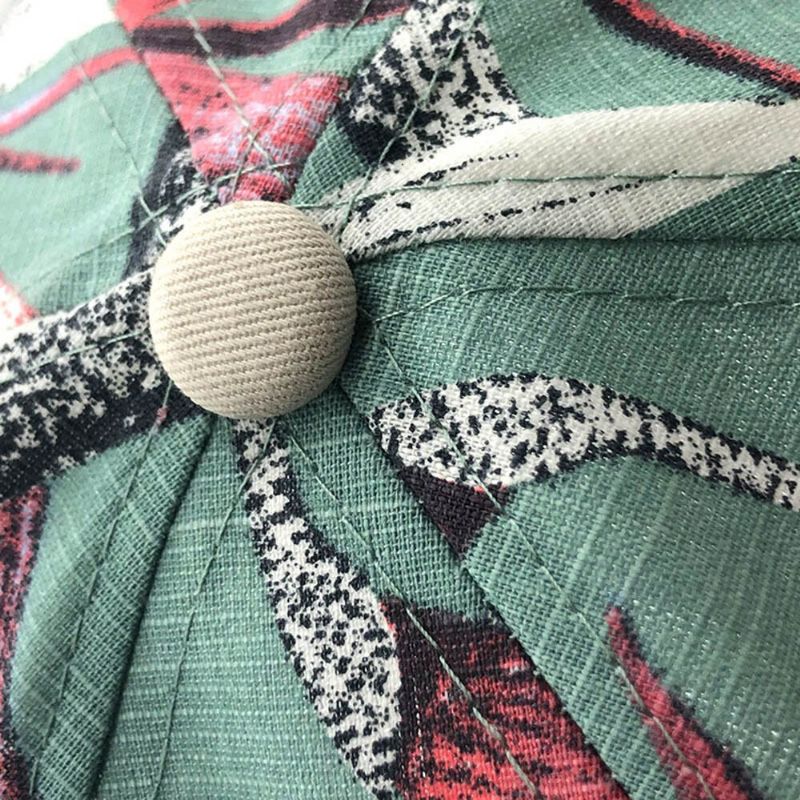 Unisex Bomull Blommiga Blad Broderimönster All-match Solskydd Baseballkeps