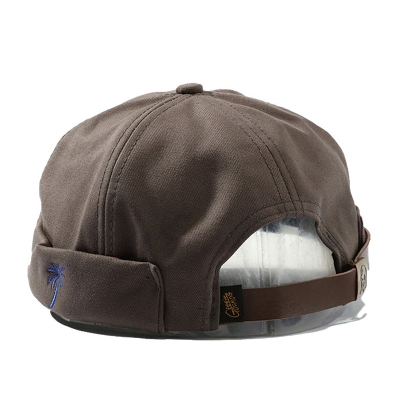 Unisex Bomull Casual Justerbar Trend Hip Hop Street Coconut Tree Pattern Beach Brättelös Beanie Hyresvärd Hatt Skalkeps