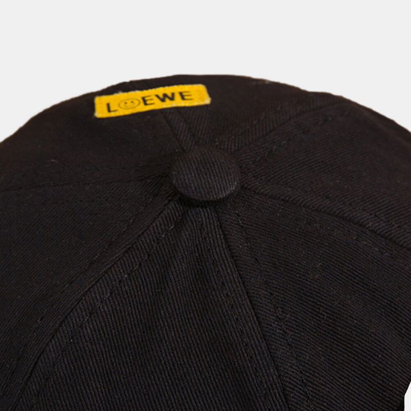 Unisex Bomullsbokstavsmönster Färgglad Patch Broderad Brättelös Mössa Hyresvärdsmössa Skallkeps