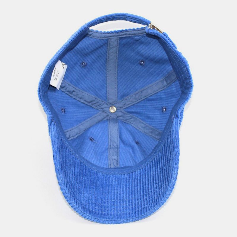 Unisex Manchester Stort C Bokstavsmönster Broderi Baseballkeps Höst Vinter Mjuk topp Böjd Brätte Randig Solskyddshatt