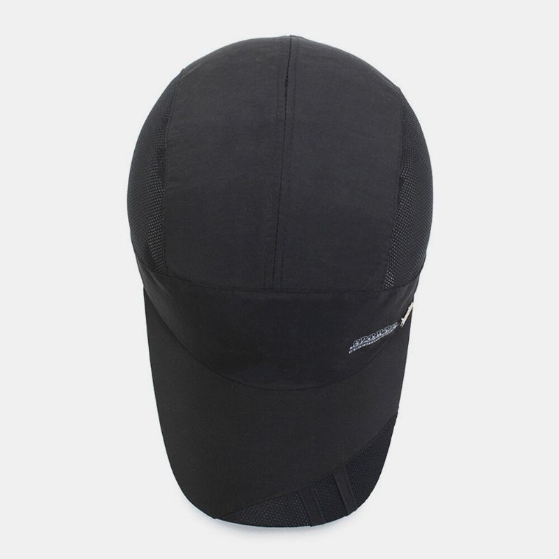 Unisex Mesh Andas Snabbtorkande Enfärgad Solskydd Utomhus Resesolskydd Baseballhatt
