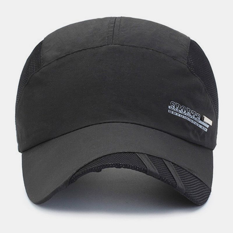 Unisex Mesh Andas Snabbtorkande Enfärgad Solskydd Utomhus Resesolskydd Baseballhatt
