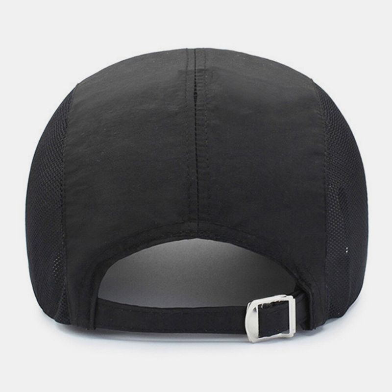 Unisex Mesh Andas Snabbtorkande Enfärgad Solskydd Utomhus Resesolskydd Baseballhatt
