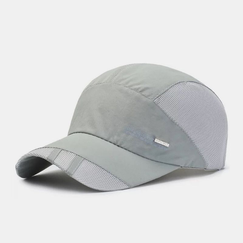 Unisex Mesh Andas Snabbtorkande Enfärgad Solskydd Utomhus Resesolskydd Baseballhatt