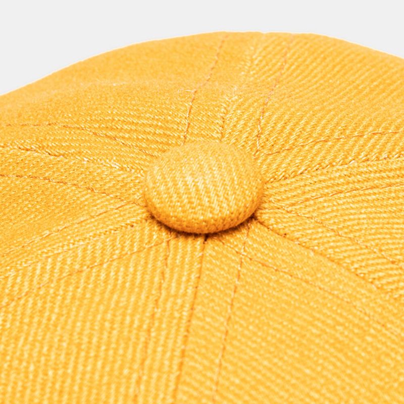 Unisex Polyester Bomull Enfärgad Nit Pu Etikett Matchande Brättelös Mössa Hyresvärd Keps Skalkeps