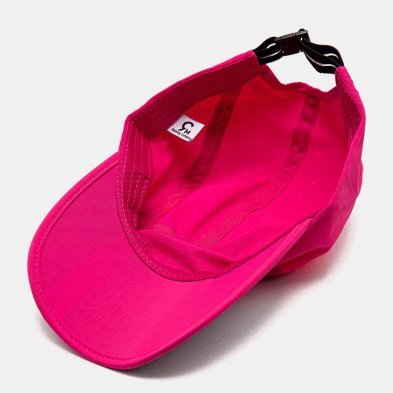 Unisex Snabbtorkande Tyg Enfärgad Casual Vikbar Justerbar Andas Utomhussolskydd Baseballhattar