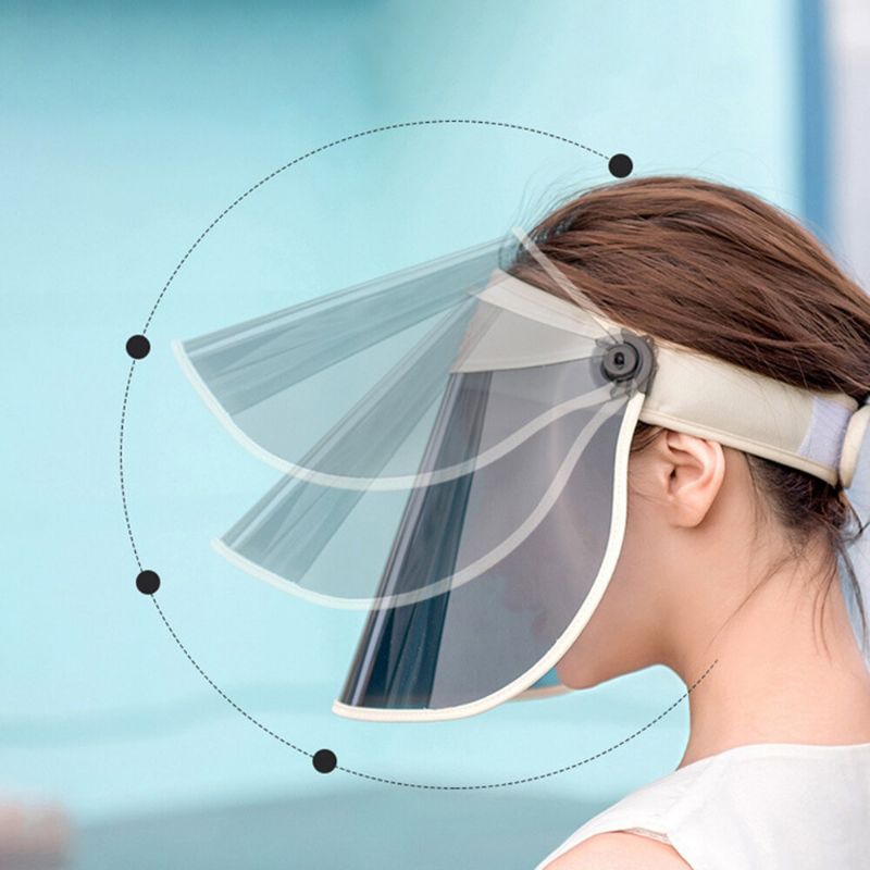 Vattentät Bärbar Hatt Dammtät Keps Anti-uv Stor Brätte Skydd Ansiktshatt Tom Top Hat