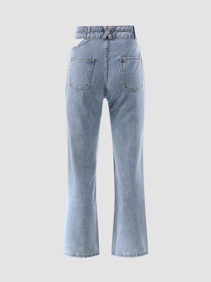 Gedigna Jeans I Bomull Med Ihålig Knapp