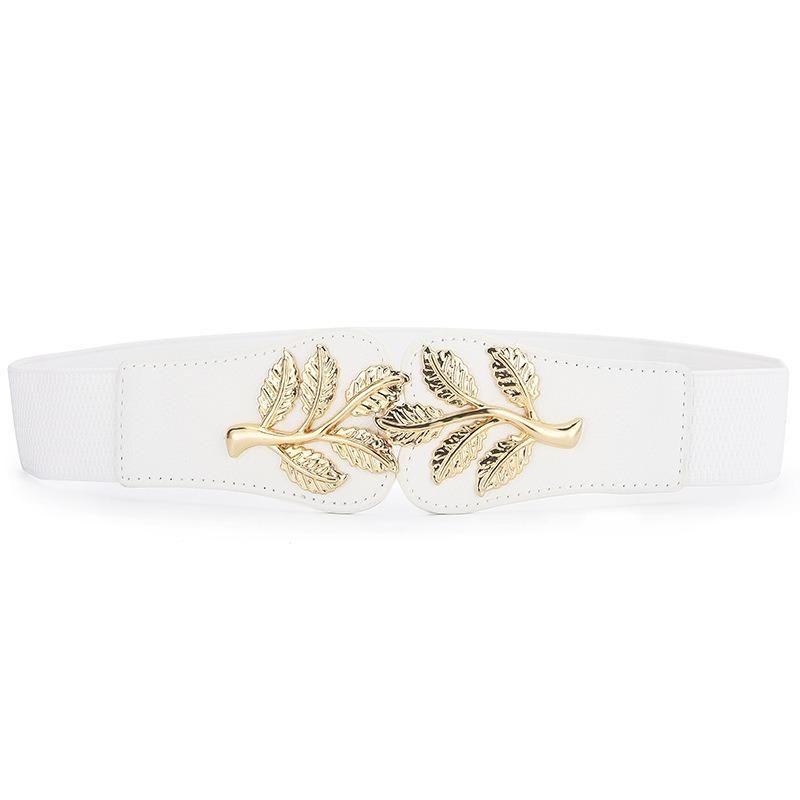 Dam Kjoldekoration Midjedesign Pu-bälte Casual Wild Vogue Elastiskt Midjeband Midjebälte
