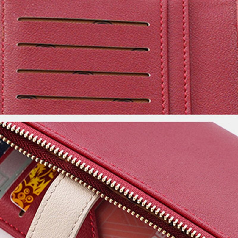 Kvinnor 12 Korthållare Bifold Plånbok