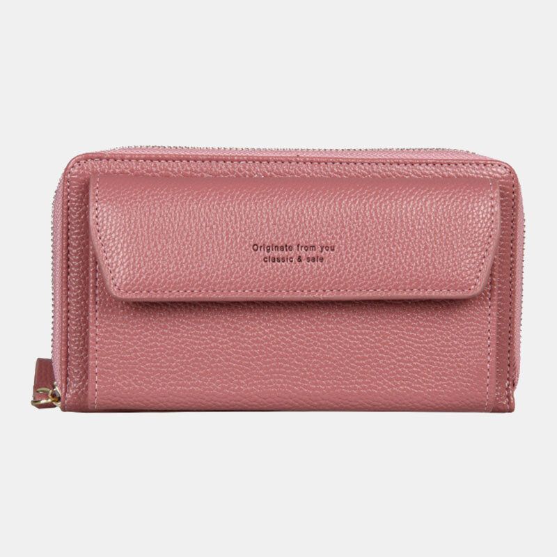 Kvinnor Casual Patchwork 63-tums Telefonväska 6 Kortplatser Crossbody-väska