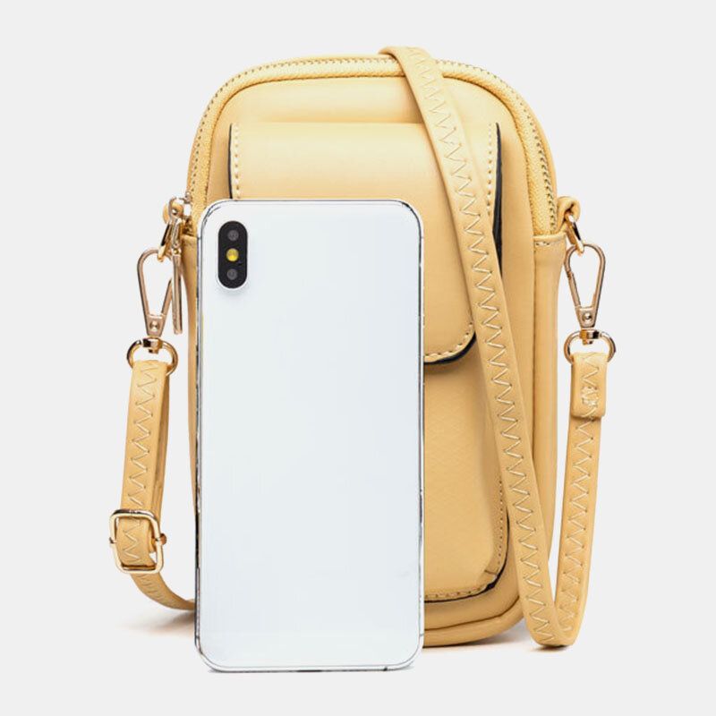 Telefonväska Med Dragkedja För Kvinnor Crossbody-väska Axelväska