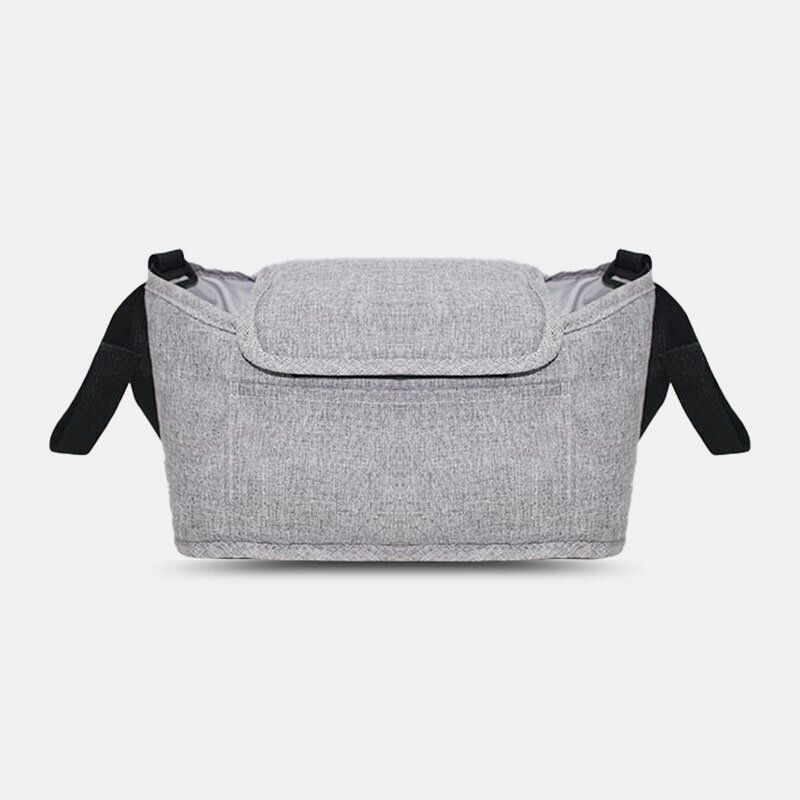 Unisex Lin Multifunktionell Utomhusbarnvagnsväska Med Stor Kapacitet Hängväska Crossbody-väska Axelväska