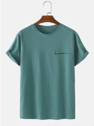 Herr 100% Bomull Karaktärstryck Rund Hals Kortärmad T-shirt