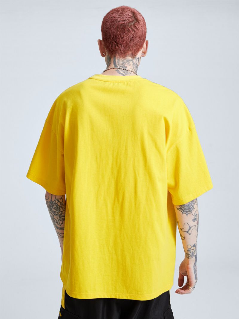 Män 100% Bomull Tecknad Clown Graffiti Lös Andas T-shirt
