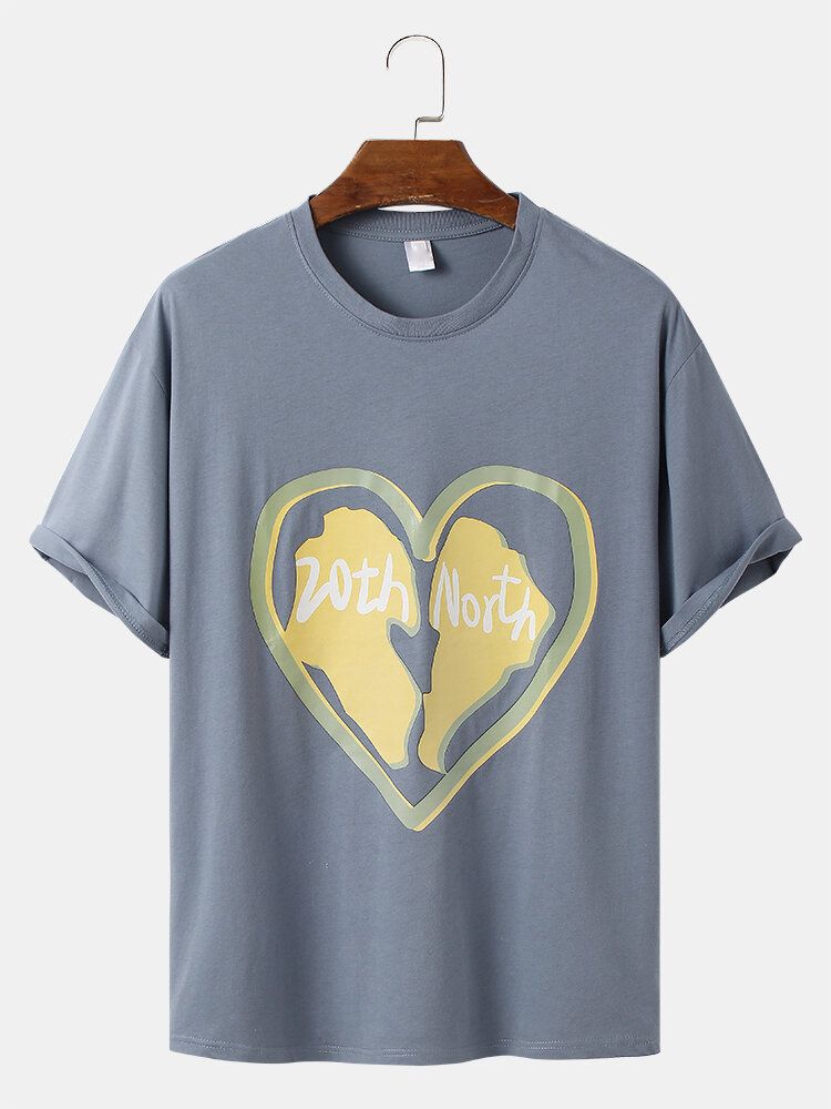 T-shirts Med Rund Hals I Bomull För Män
