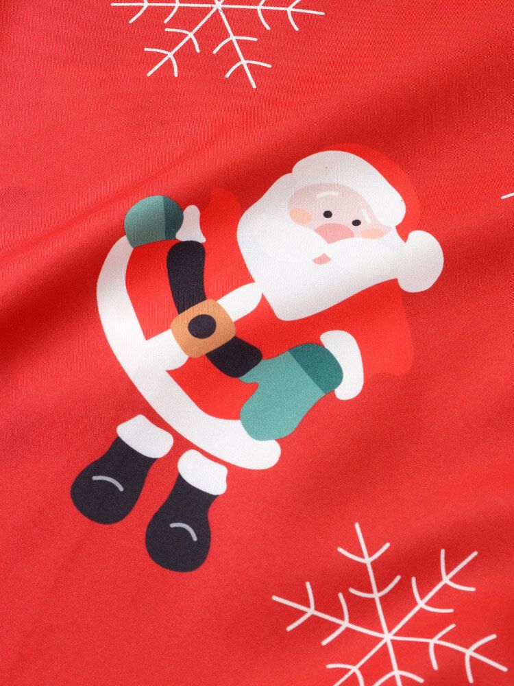 Herr Jultomte Snow Digitaltryckta Casual Short Shirts