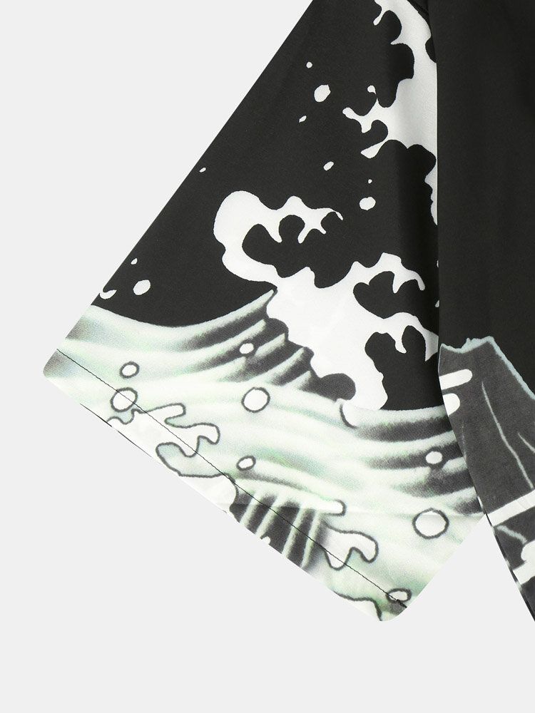 Kimono Loong Mönster Chinoiserie Dragon Tvådelad Outfits