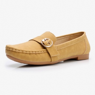 Dammjuk Sula Metallspänne Slip On Casual Daily Flats