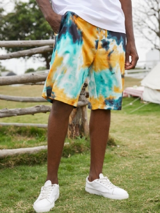 Casual Dragsko För Män Färgglada Shorts Med Elastisk Midja