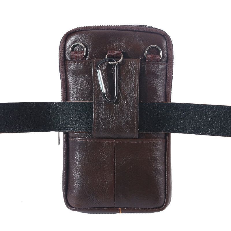 Vintage Midjeväska För Män För Män Bärbar Utomhussport Mobiltelefon Bältesväska Cross Body Bag